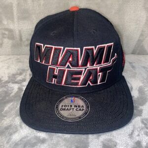 Miami Heat NBA‎ Adidas 2013 Draft Cap One Size Fits All